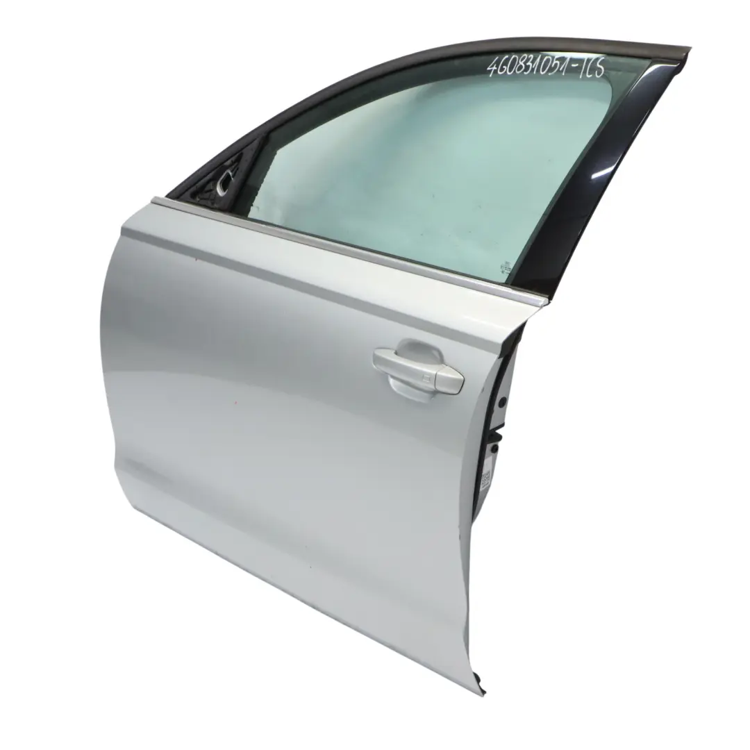 Door Front Left N/S Covering Panel Ice Silver Metallic - X7W to Audi A6 C7 4G with Part number 4G0831051 Audi A6 C7 4G Door Front Left N/S Covering Panel Ice Silver Metallic - X7W - SKU 4G0831051-ICS - Part number 4G0831051