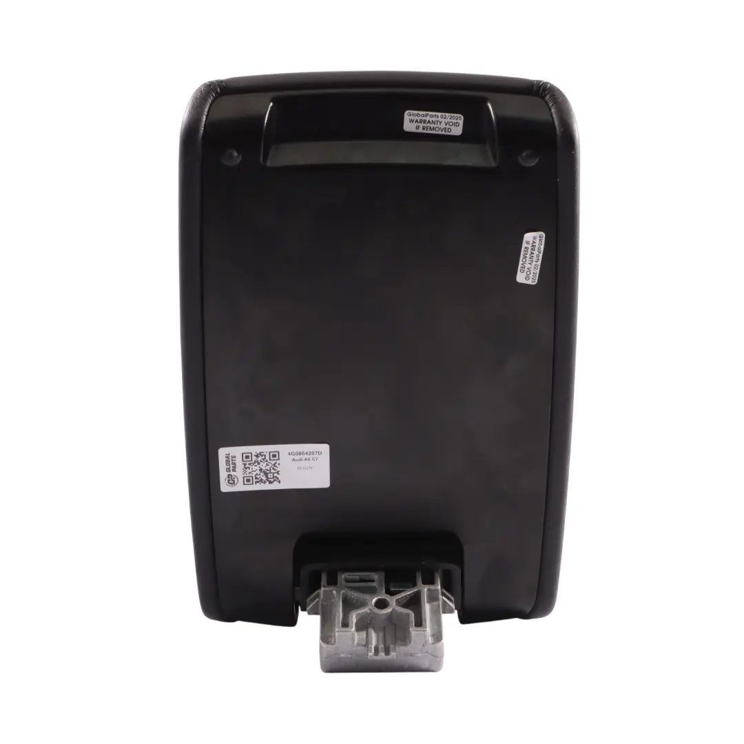 Audi A6 C7 Console Centrale Bracciolo In Pelle Nera - SKU 4G0864207D - Numero di parte 4G0864207D