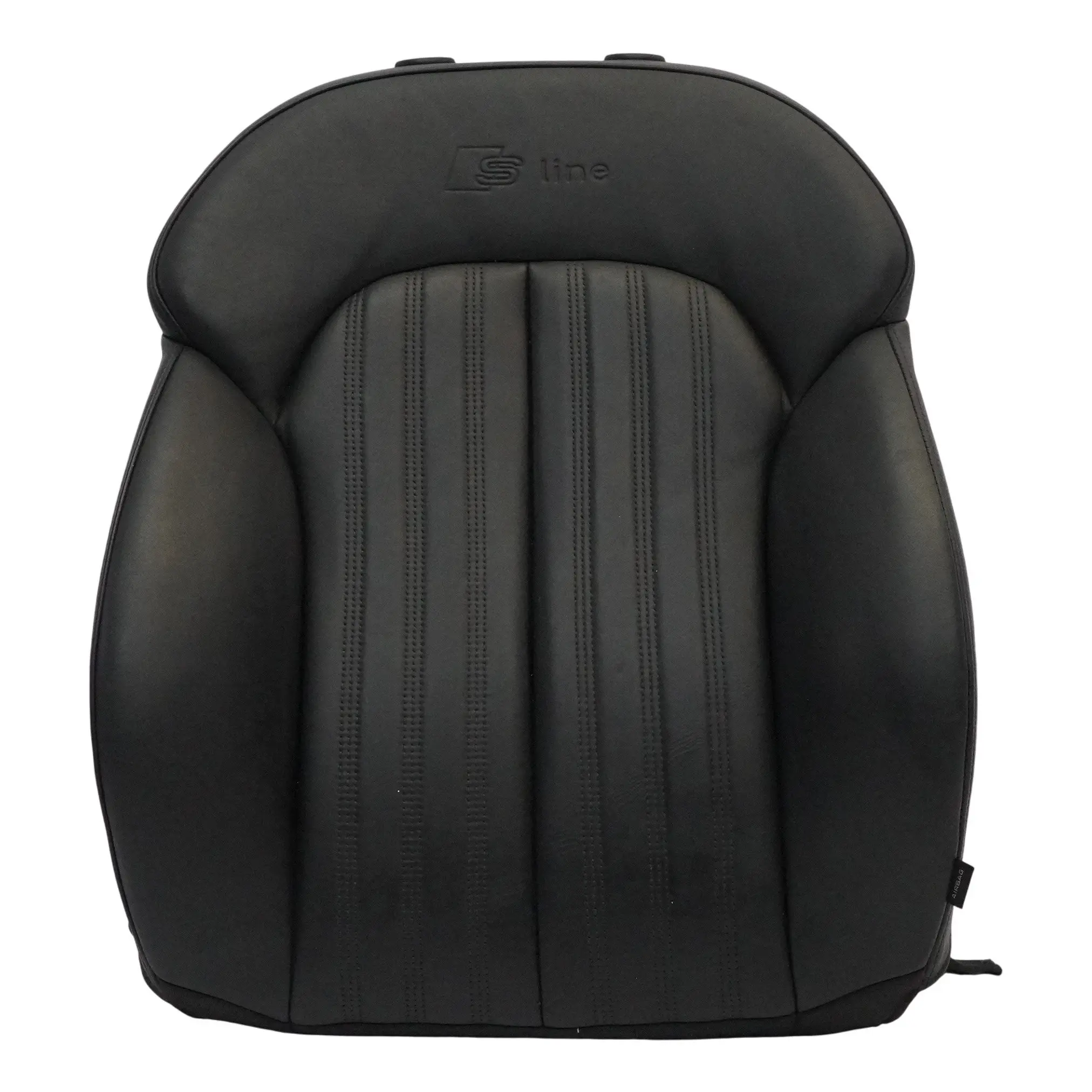 Audi A7 4G Front Seat Back Rest Heated Leather Black S-line Left N/S 4G0881805BD