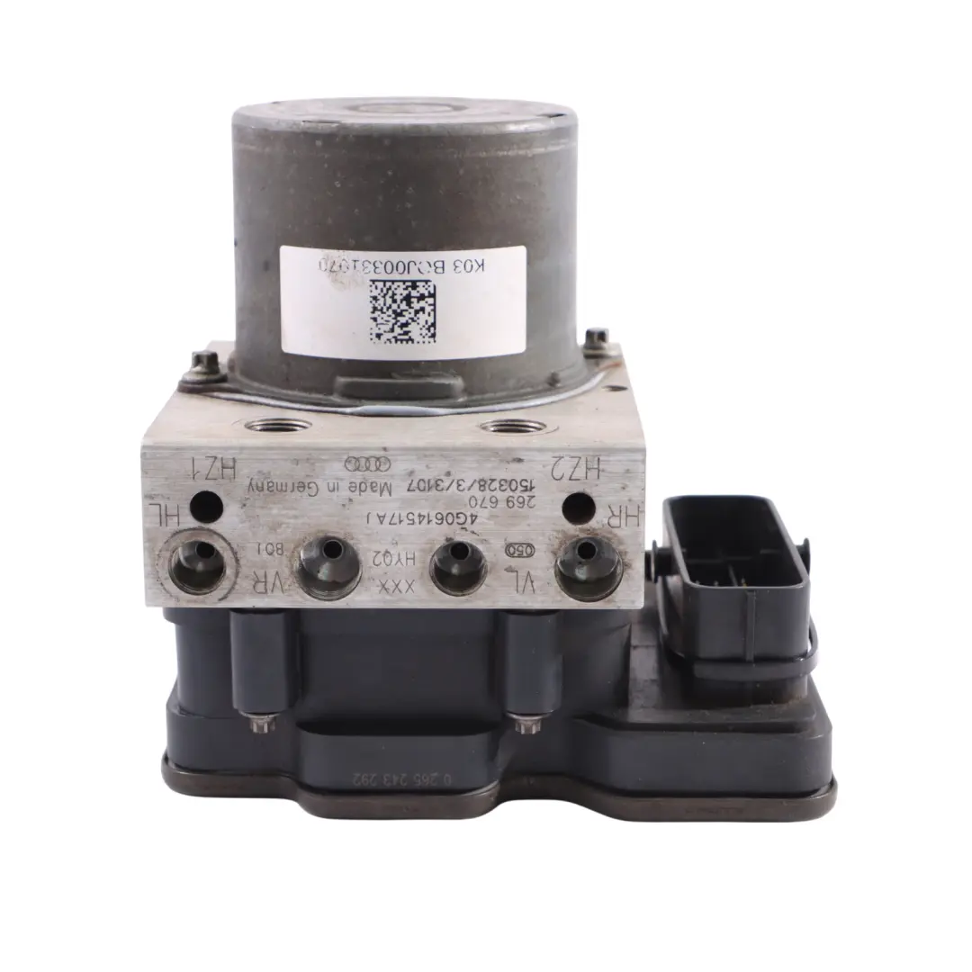 Pompe Frein ABS Audi A6 C7 A7 4G Module Unité Commande Hydraulique pour à propos du numéro de pièce 4G0907379Q Pompe Frein ABS Audi A6 C7 A7 4G Module Unité Commande Hydraulique - SKU 4G0907379Q - Numéro de pièce 4G0907379Q