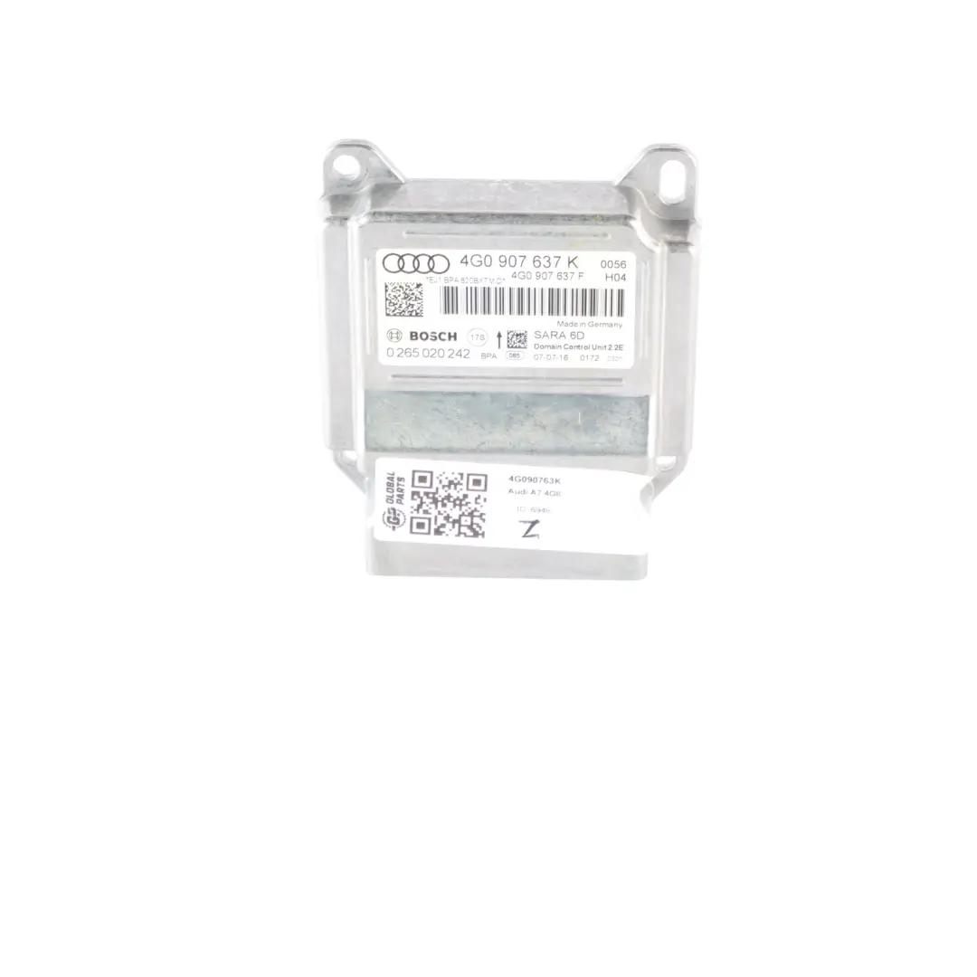 4G8 ESP Modulo imbardata Sensore unità controllo ECU 4G0907637H per Audi A7 con numero di parte 4G090763K Audi A7 4G8 ESP Modulo imbardata Sensore unità controllo ECU 4G0907637H - SKU 4G0907637K - Numero di parte 4G090763K