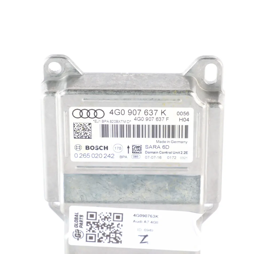 Audi A7 4G8 ESP Moduł Jednostki Sterującej Odchylenia ECU - SKU 4G0907637K - Numer Części 4G090763K