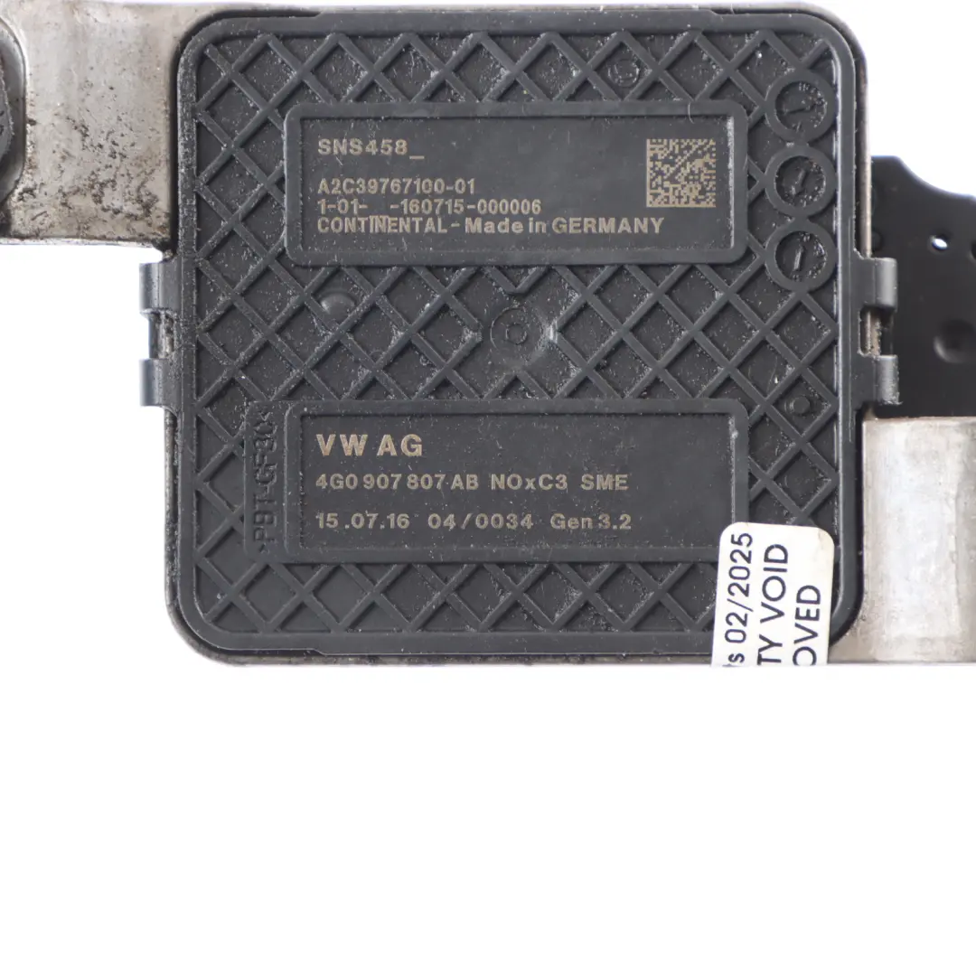 4G8 3.0 TDI Nox Lambda Sauerstoff Sensor für Audi A7 mit Teilenummer 4G0907807AB Audi A7 4G8 3.0 TDI Nox Lambda Sauerstoff Sensor - SKU 4G0907807AB - Teilenummer 4G0907807AB