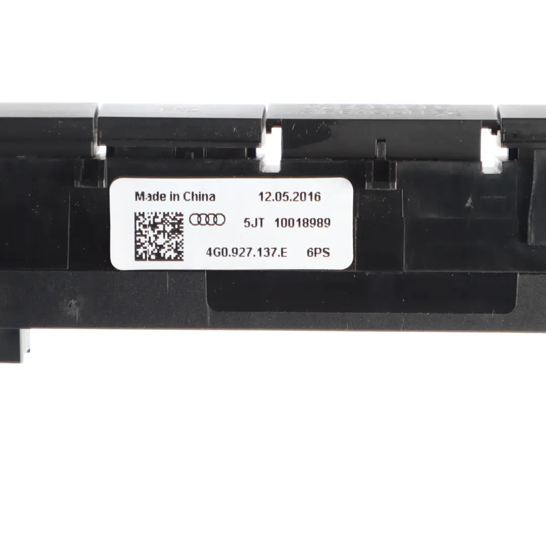 Front Armaturenbrett ESP Schalter Parken Taste Panel für Audi A7 4G mit Teilenummer 4G0927137E Audi A7 4G Front Armaturenbrett ESP Schalter Parken Taste Panel - SKU 4G0927137E - Teilenummer 4G0927137E