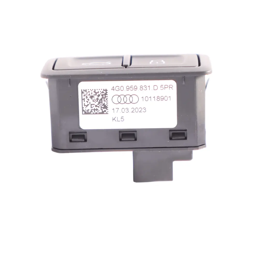 Audi A4 B9 Heck Klappe Koffer Raum Deckel Release Closure - SKU 4G0959831D - Teilenummer 4G0959831D