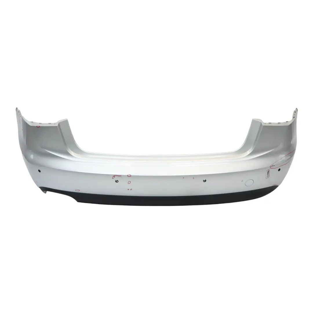 Bumper Trim Panel Covering Ice Silver Metallic - X7W to Audi A6 C7 Rear with Part number 4G5807067A Audi A6 C7 Rear Bumper Trim Panel Covering Ice Silver Metallic - X7W - SKU 4G5807067A-ICS - Part number 4G5807067A