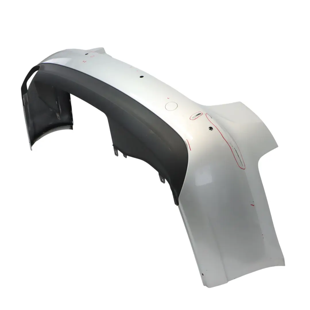 Audi A6 C7 Rear Bumper Trim Panel Covering Ice Silver Metallic - X7W - SKU 4G5807067A-ICS - Part number 4G5807067A