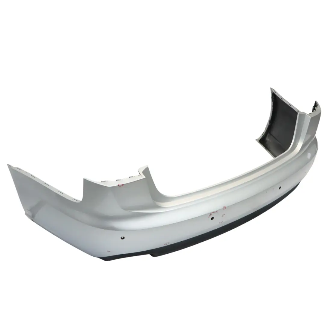 Bumper Trim Panel Covering Ice Silver Metallic - X7W to Audi A6 C7 Rear with Part number 4G5807067A Audi A6 C7 Rear Bumper Trim Panel Covering Ice Silver Metallic - X7W - SKU 4G5807067A-ICS - Part number 4G5807067A