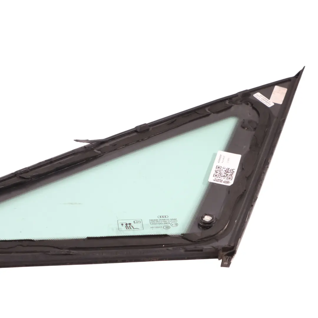 Quarter Triangle Side Window Glass Left N/S AS2 to Audi A6 C7 Rear with Part number 4G5845299F Audi A6 C7 Rear Quarter Triangle Side Window Glass Left N/S AS2 - SKU 4G5845299F - Part number 4G5845299F