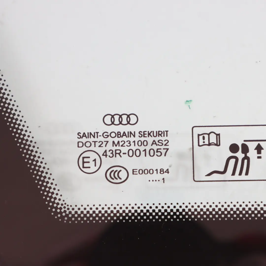 Audi A6 C7 Rear Quarter Triangle Side Window Glass Left N/S AS2 - SKU 4G5845299F - Part number 4G5845299F
