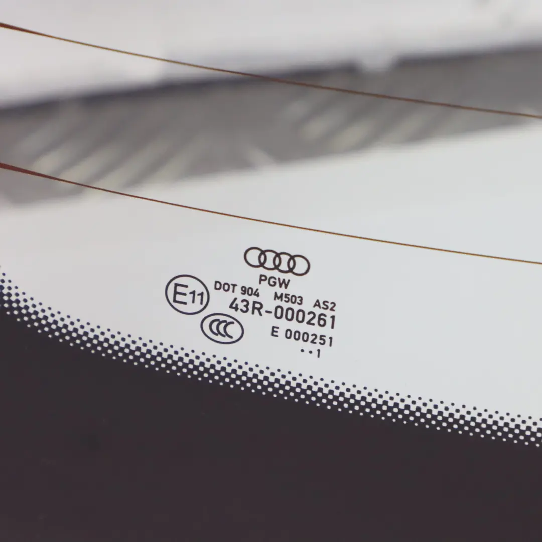 Audi A6 C7 Sedan Tylna Klapa Szyba Tył Tylna Zielona AS2 - SKU 4G5845501 - Numer Części 4G5845501