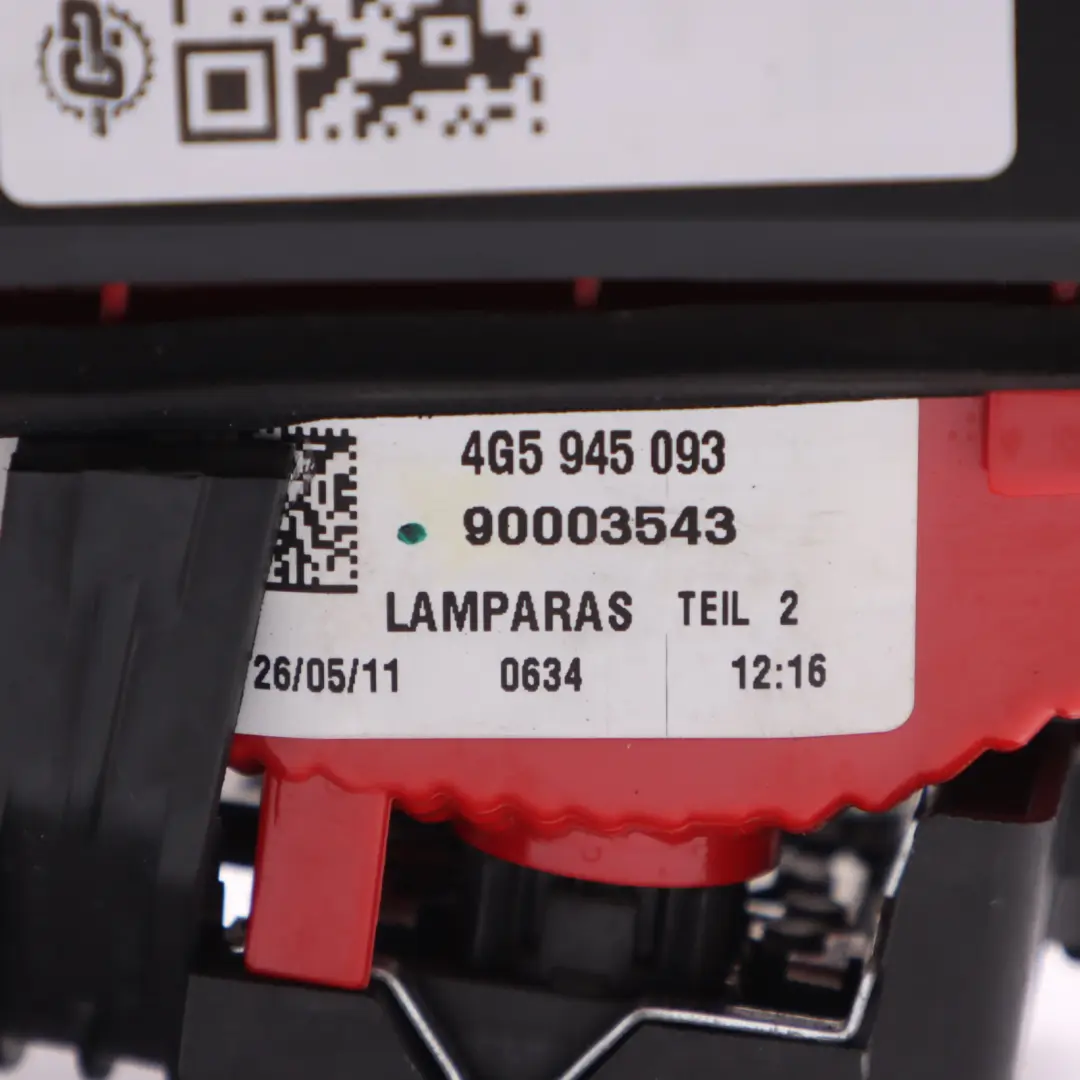 Audi A6 C7 Lampa Lewy Tył Tylna LED Klapa Bagażnika - SKU 4G5945093 - Numer Części 4G5945093