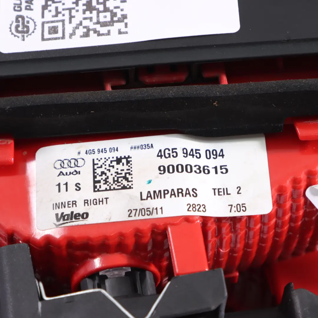Audi A4 B7 Luz Trasera Tapa Maletero Portón Trasero Derecha - SKU 4G5945094 - Número de pieza 4G5945094