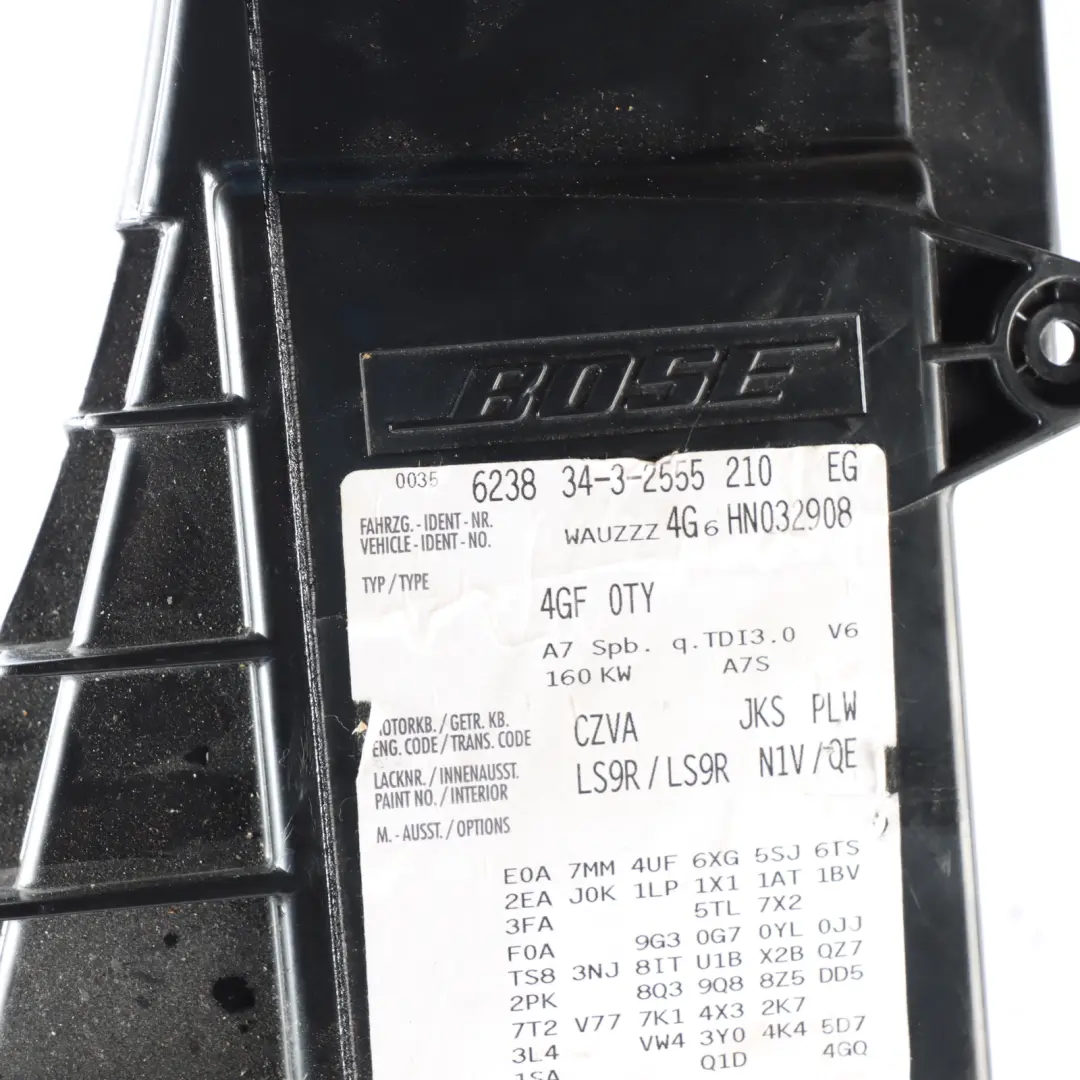 Audi Q3 8U Altoparlante Bose Tronco Posteriore Boot Area Box Subwoofer - SKU 4G8035382 - Numero di parte 4G8035382