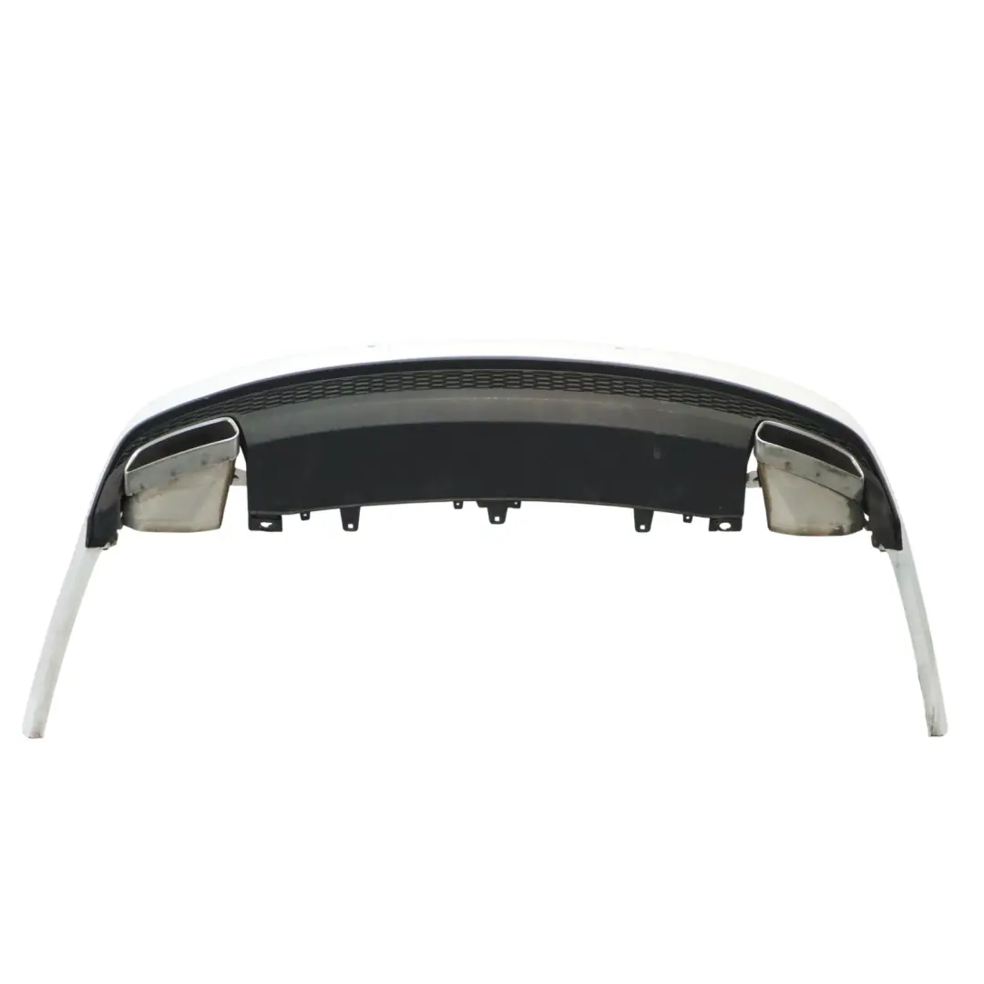 Audi A7 4G8 Rear Bumper Covering Trim Panel Glacier White Pearl - S9R - SKU 4G8807067AQ-MGW - Part number 4G8807067AQ