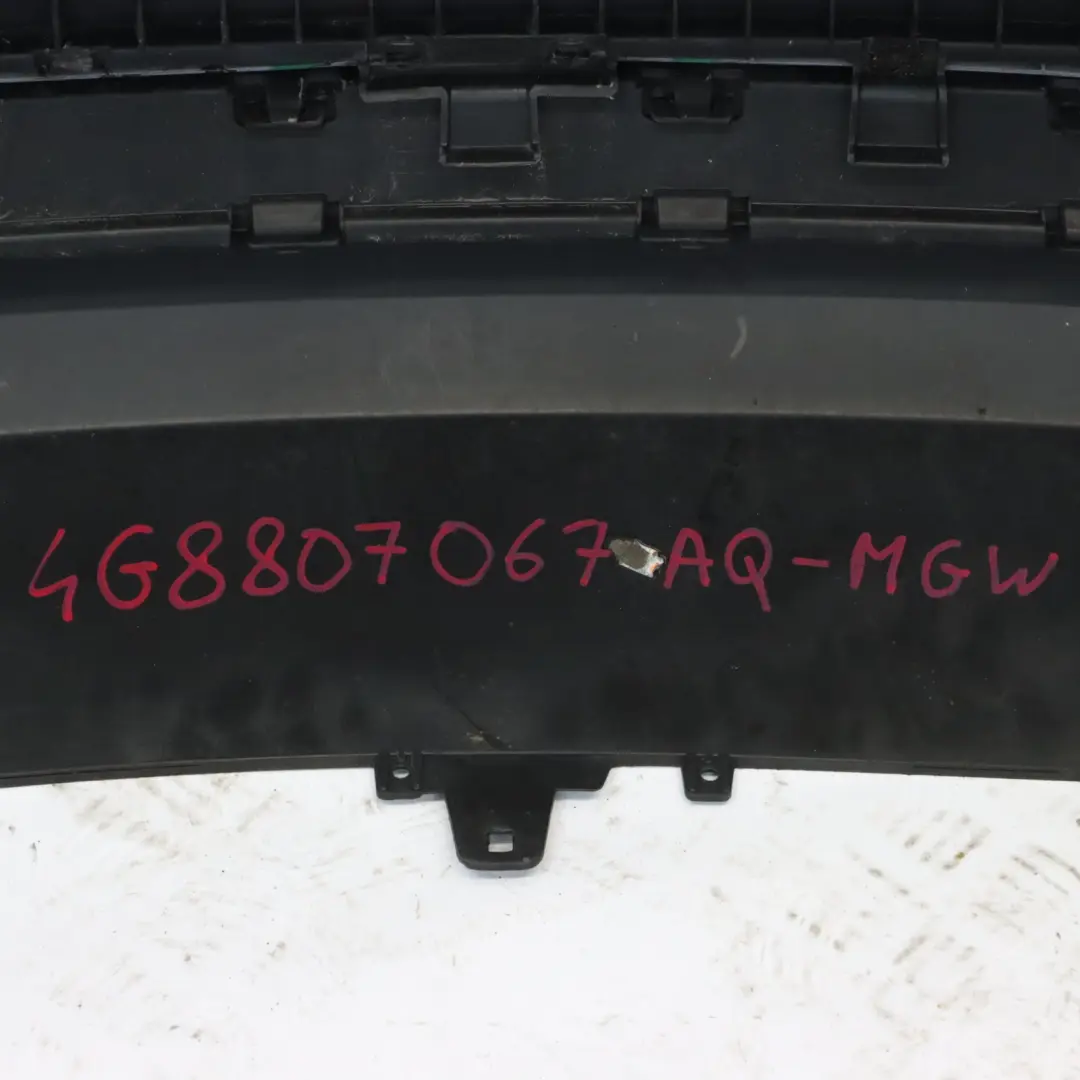 Audi A7 4G8 Rear Bumper Covering Trim Panel Glacier White Pearl - S9R - SKU 4G8807067AQ-MGW - Part number 4G8807067AQ
