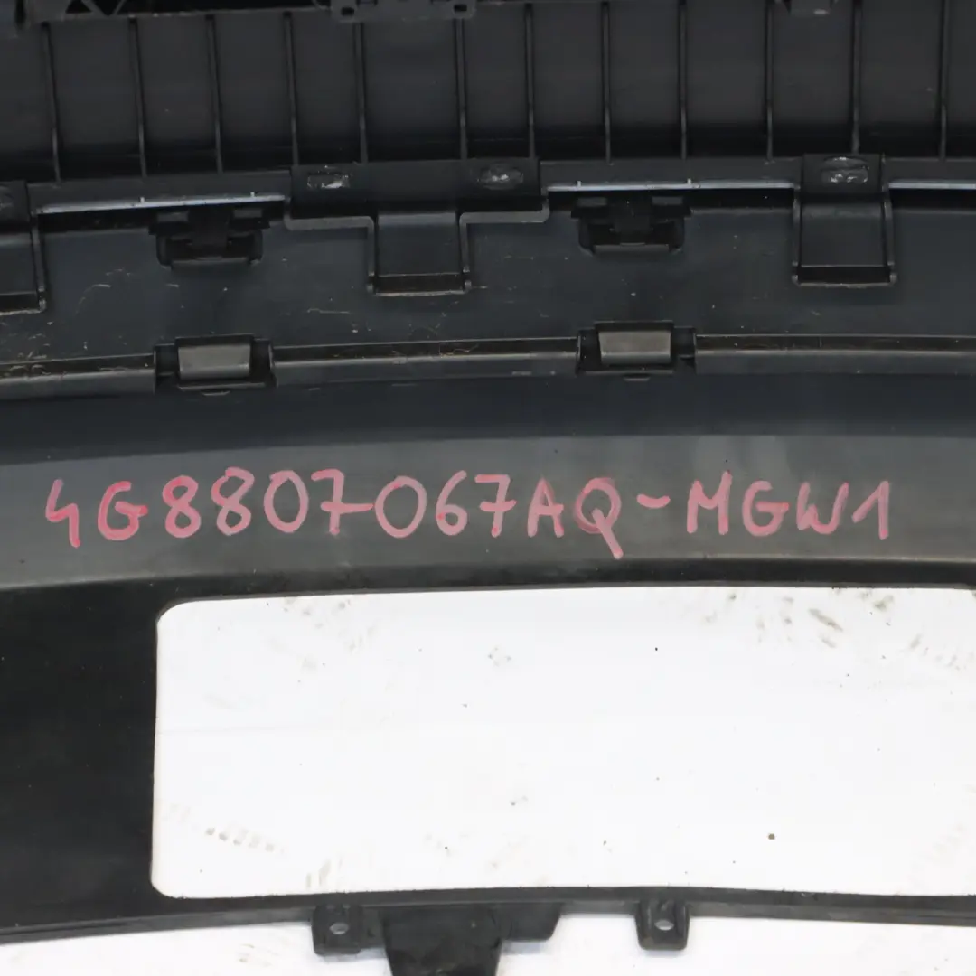 4G8 Rear Bumper Trim Panel Covering Glacier White Pearl - S9R to Audi A7 with Part number 4G8807067AQ Audi A7 4G8 Rear Bumper Trim Panel Covering Glacier White Pearl - S9R - SKU 4G8807067AQ-MGW1 - Part number 4G8807067AQ