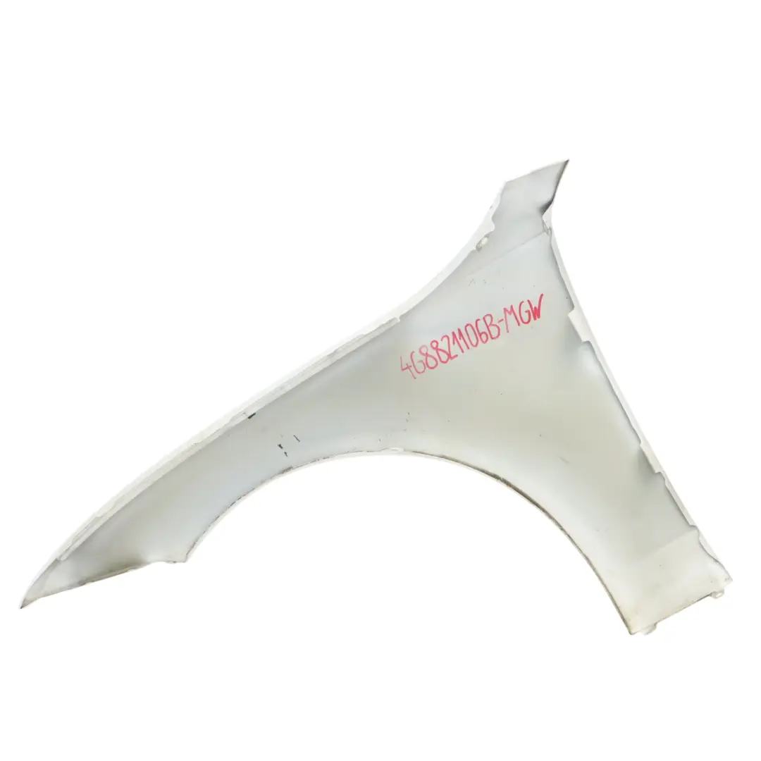 4G8 Panneau Latéral Avant Droit Aile Fender Glacier White Pearl - S9R pour Audi A7 à propos du numéro de pièce 4G8821106B Audi A7 4G8 Panneau Latéral Avant Droit Aile Fender Glacier White Pearl - S9R - SKU 4G8821106B-MGW - Numéro de pièce 4G8821106B