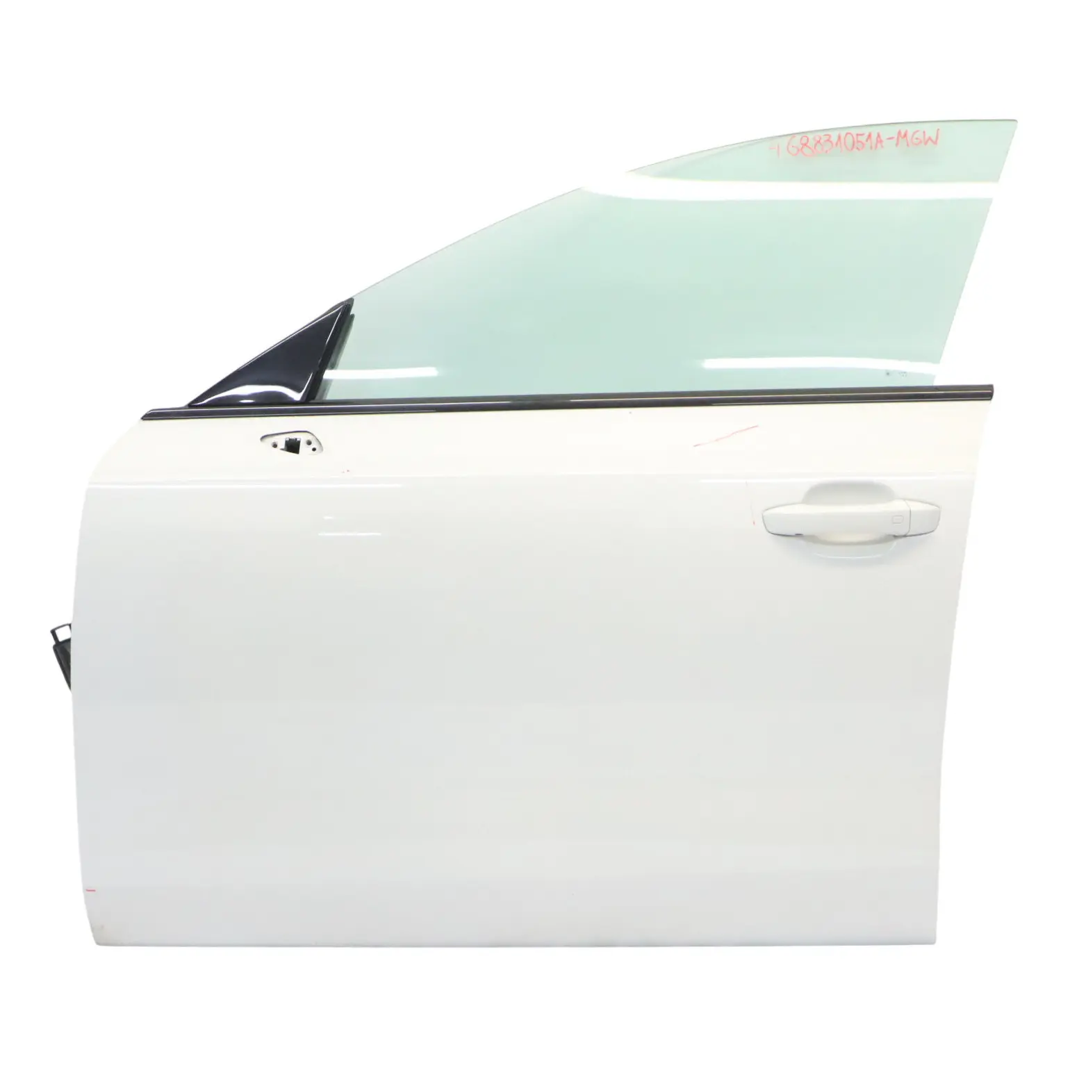 Audi A7 4G8 Door Front Left N/S Covering Panel Glacier White Pearl - S9R