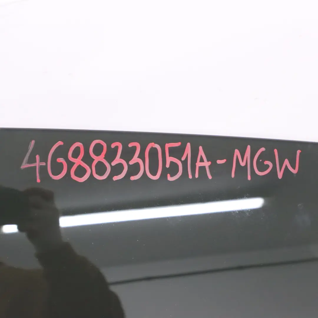 Coque De Porte Arrière Gauche Glacier White Pearl - S9R pour Audi A7 S7 4G à propos du numéro de pièce 4G8833051A Audi A7 S7 4G Coque De Porte Arrière Gauche Glacier White Pearl - S9R - SKU 4G8833051A-MGW - Numéro de pièce 4G8833051A