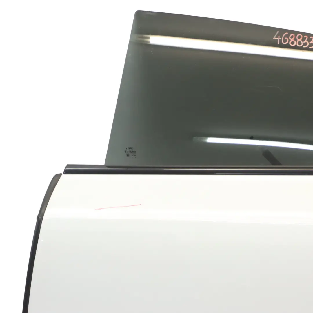 Door Left N/S Door Shell Glacier White Pearl - S9R to Audi A7 S7 4G Rear with Part number 4G8833051A Audi A7 S7 4G Rear Door Left N/S Door Shell Glacier White Pearl - S9R - SKU 4G8833051A-MGW - Part number 4G8833051A