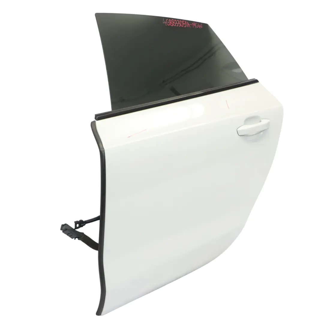 Audi A7 S7 4G Puerta Trasera Izquierda Shell Glacier White Pearl - S9R - SKU 4G8833051A-MGW - Número de pieza 4G8833051A