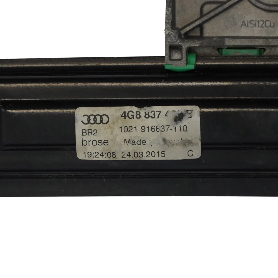 Audi A7 4G Front Door Window Lifter Regulator Mechanism Right O/S - SKU 4G8837462B - Part number 4G8837462B