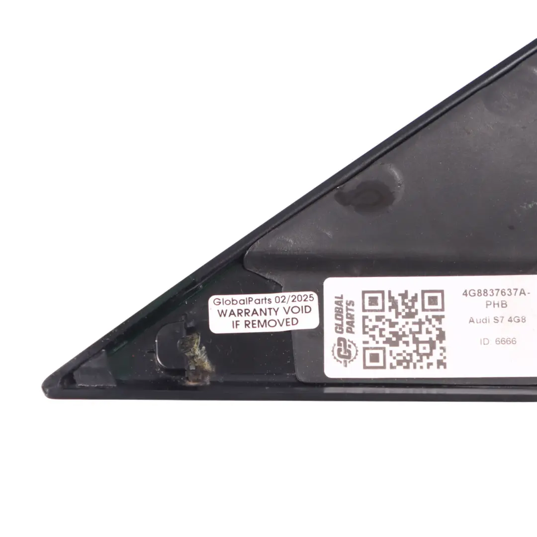 Audi S7 4G8 Door Mirror Triangle Cover Interior Black Front Left N/S - SKU 4G8837637A-PHB - Part number 4G8837637A