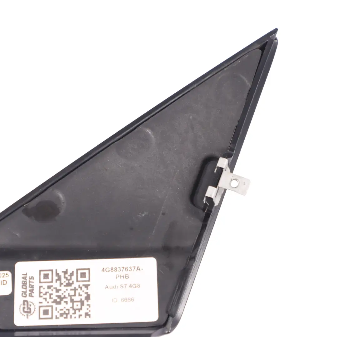 Audi S7 4G8 Door Mirror Triangle Cover Interior Black Front Left N/S - SKU 4G8837637A-PHB - Part number 4G8837637A