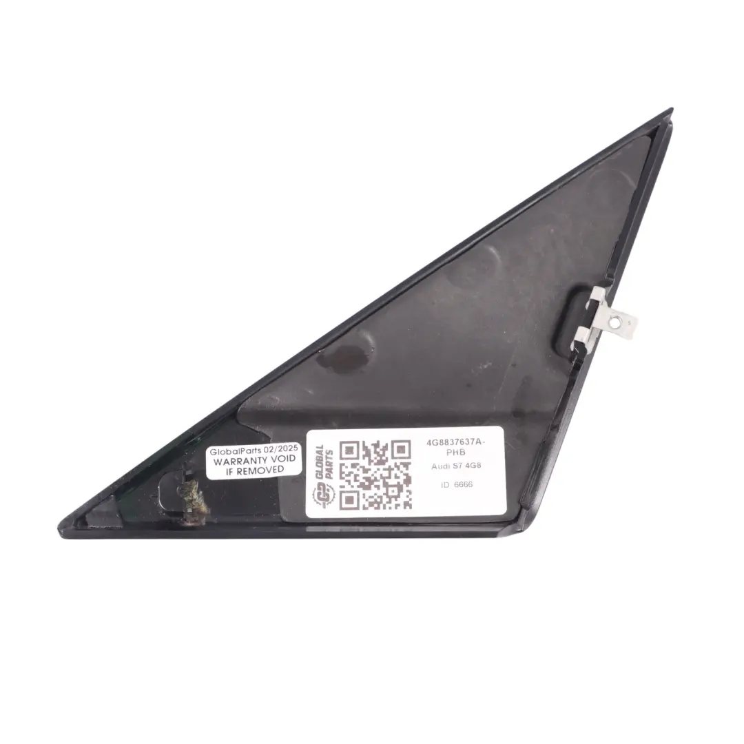 Audi S7 4G8 Door Mirror Triangle Cover Interior Black Front Left N/S - SKU 4G8837637A-PHB - Part number 4G8837637A