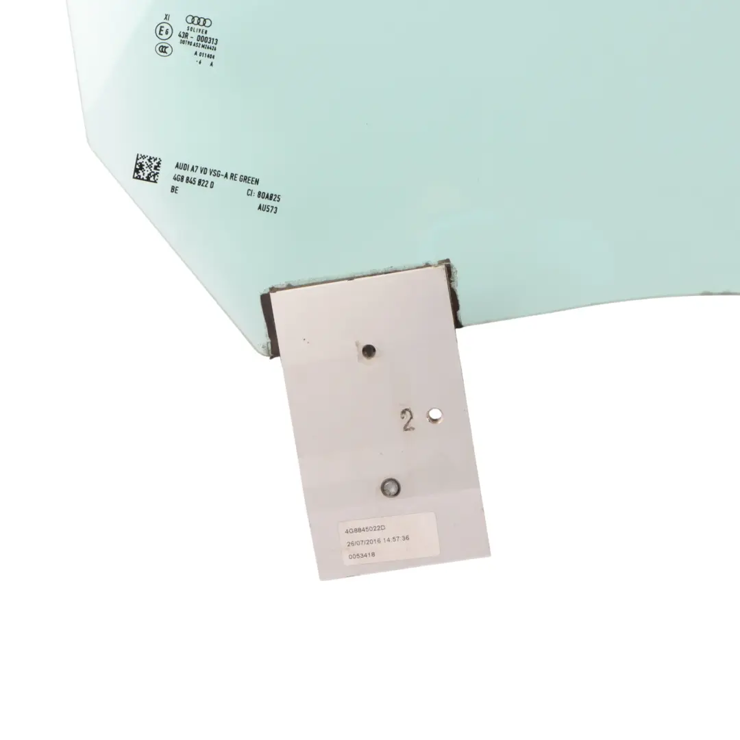 Audi A7 4G8 Puerta Delantera Ventana Lateral Vidrio Derecho AS2 - SKU 4G8845022D - Número de pieza 4G8845022D