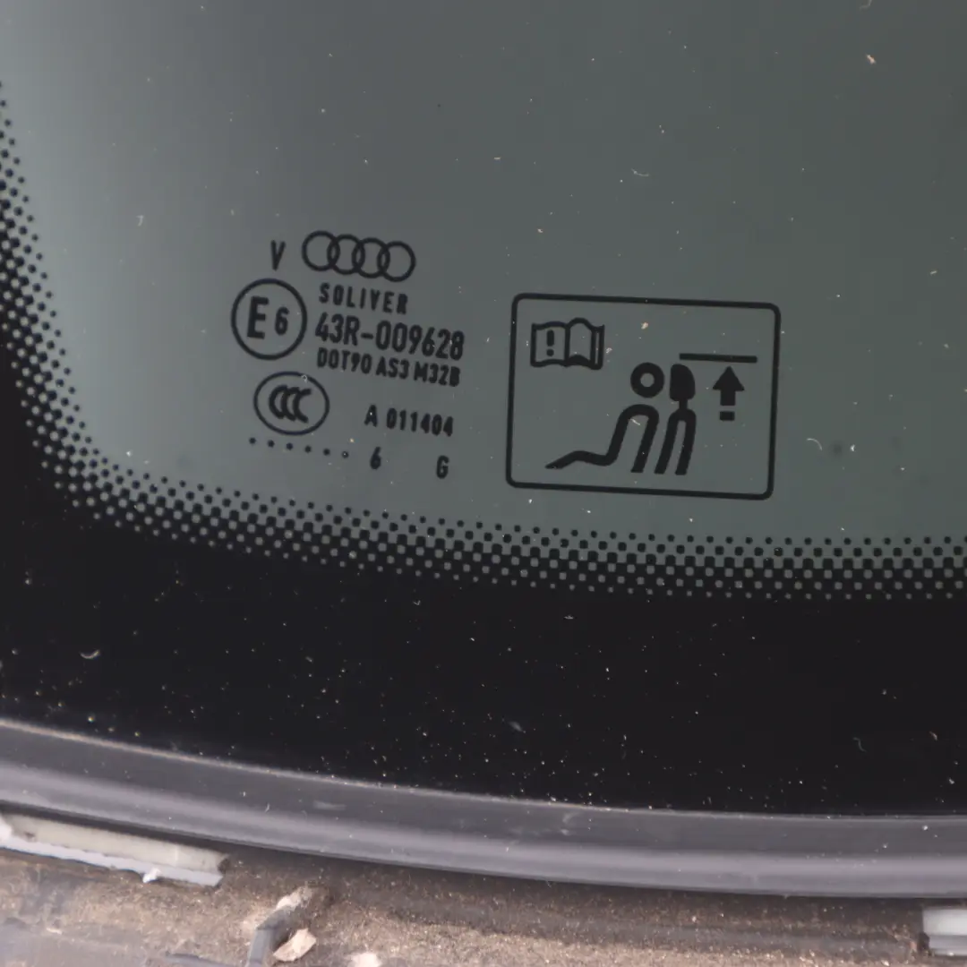 4G8 Rear Window Glass Left N/S Side Quarter Glass AS3 to Audi A7 S7 with Part number 4G8845299AD Audi A7 S7 4G8 Rear Window Glass Left N/S Side Quarter Glass AS3 - SKU 4G8845299AD - Part number 4G8845299AD