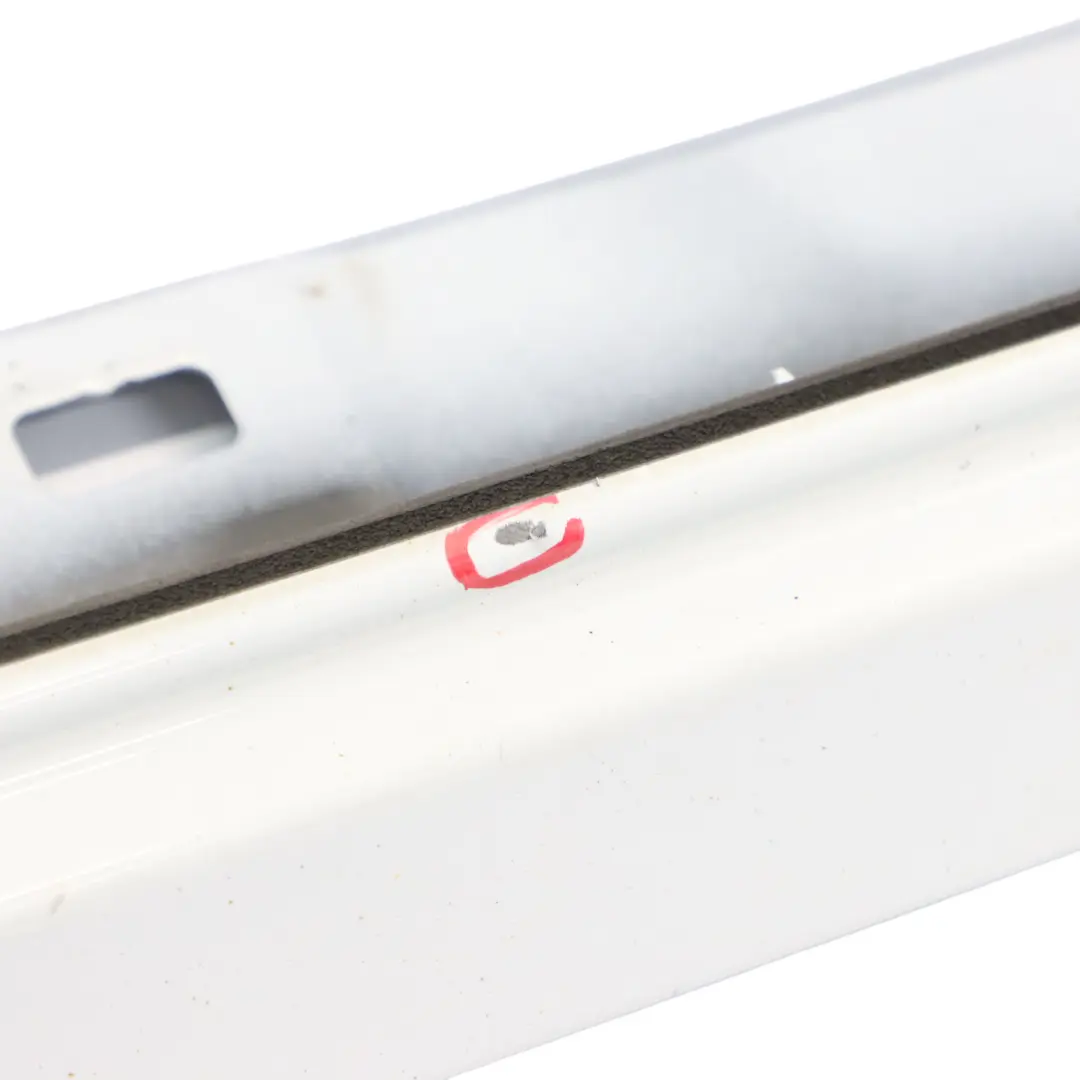 4G8 Side Skirt Door Sill Cover Right O/S Glacier White - S9R to Audi A7 with Part number 4G8853856M Audi A7 4G8 Side Skirt Door Sill Cover Right O/S Glacier White - S9R - SKU 4G8853856M-MGW - Part number 4G8853856M