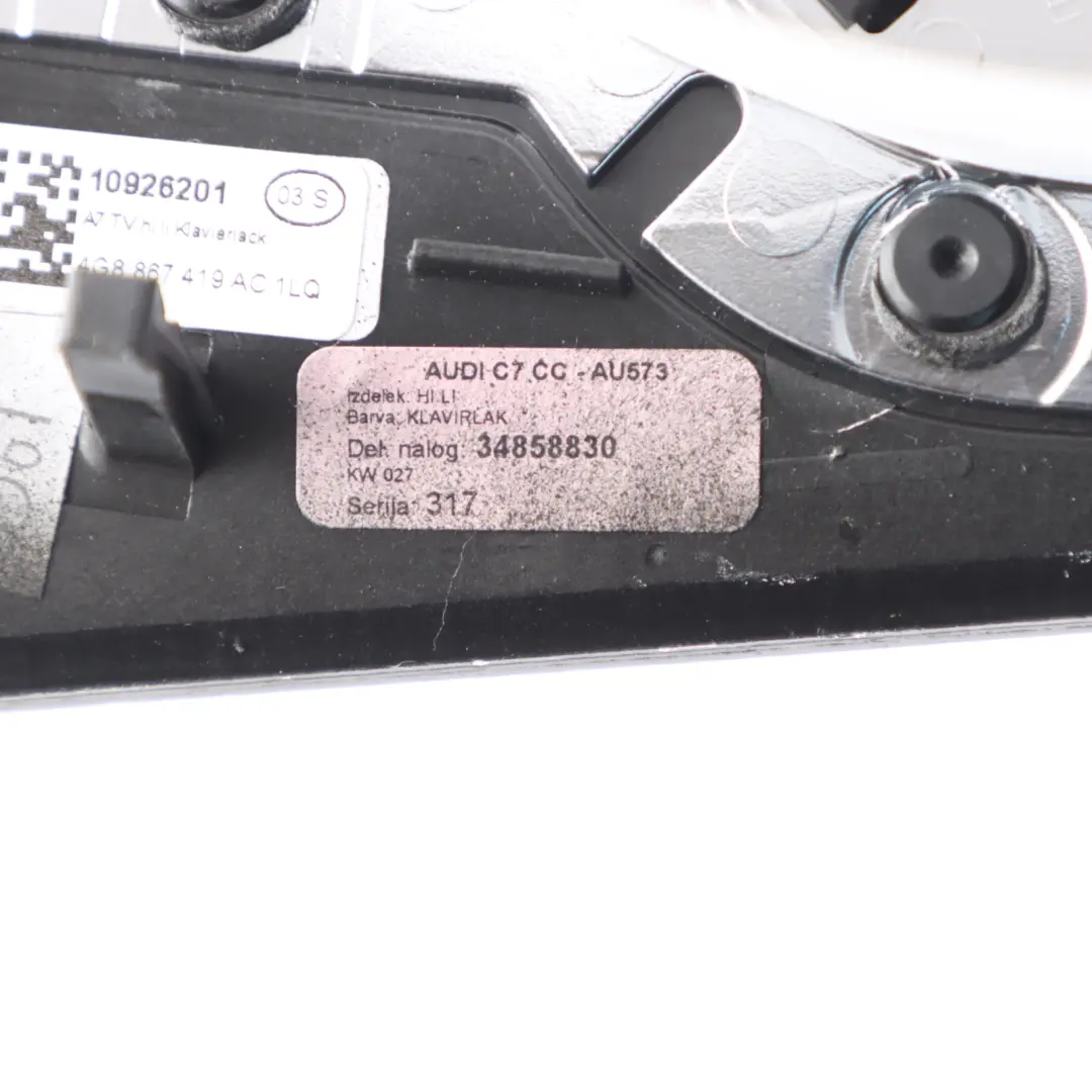Audi A7 4G8 Panel Puerta Trasera Izquierdo Para Embellecedor Inserto - SKU 4G8867419AC - Número de pieza 4G8867419AC