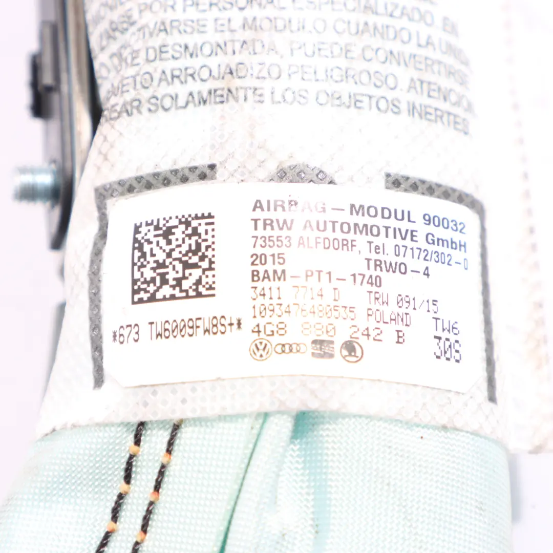 4G8 Modulo Aria Lato Sedile Anteriore Destro per Audi A7 con numero di parte 4G8880242B Audi A7 4G8 Modulo Aria Lato Sedile Anteriore Destro - SKU 4G8880242B - Numero di parte 4G8880242B