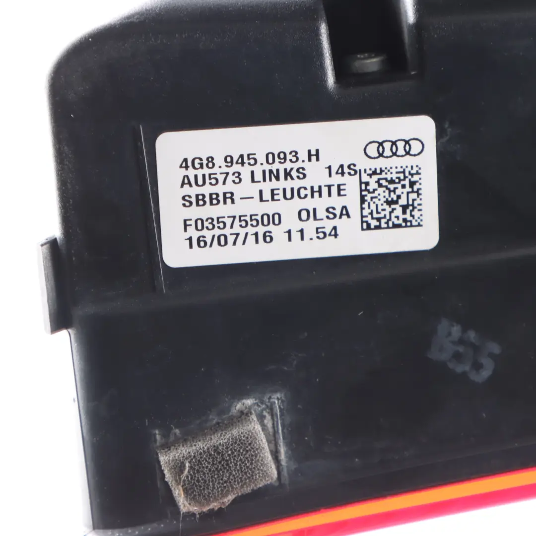 Audi A7 4G8 Rear Boot Lid Inner Hatch Tailgate Light Lamp Left N/S - SKU 4G8945093H - Part number 4G8945093H