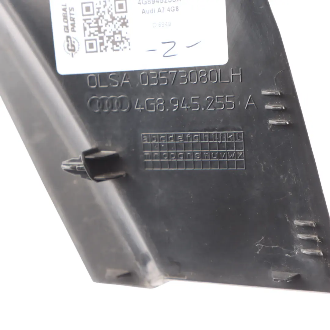 4G8 Rück Licht Abdeckung Links für Audi A7 mit Teilenummer 4G8945255A Audi A7 4G8 Rück Licht Abdeckung Links - SKU 4G8945255A - Teilenummer 4G8945255A