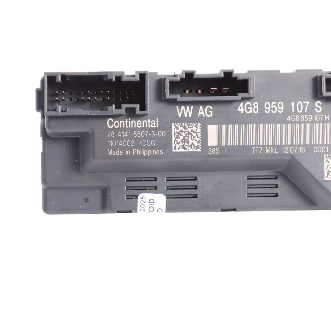 4G8 Sportback Elektrische Heckklappe Bootlid Steuergerät für Audi A7 mit Teilenummer 4G8959107S Audi A7 4G8 Sportback Elektrische Heckklappe Bootlid Steuergerät - SKU 4G8959107S - Teilenummer 4G8959107S