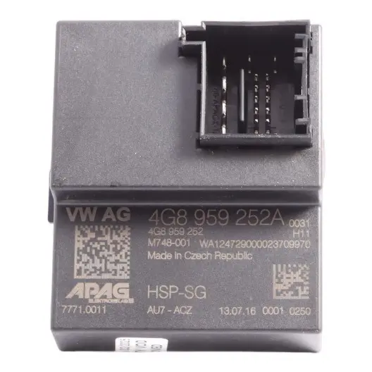 Audi A7 4G8 Sportback Rear Spoiler Adjustment Tailgate Control Unit - SKU 4G8959252A - Part number 4G8959252A
