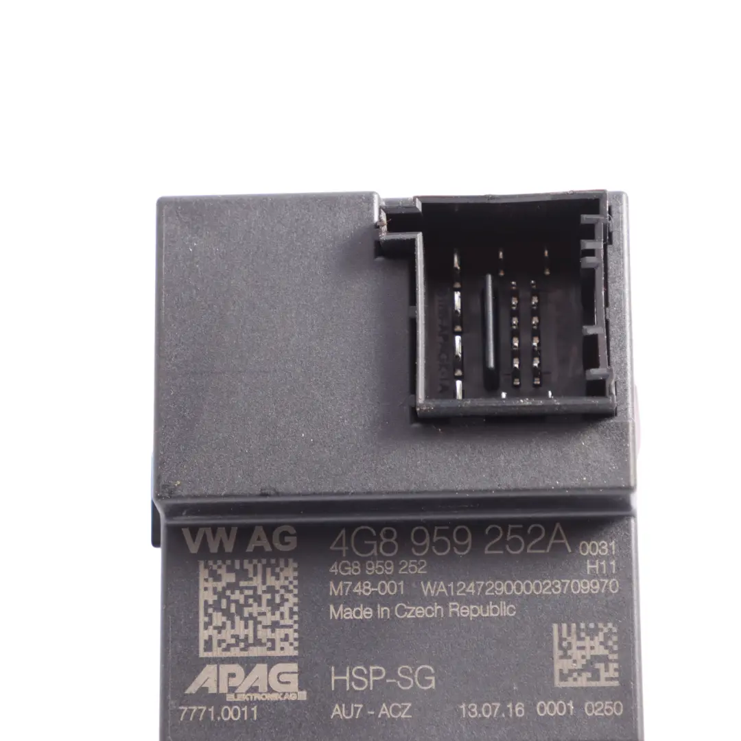 4G8 Sportback Rear Spoiler Adjustment Tailgate Control Unit to Audi A7 with Part number 4G8959252A Audi A7 4G8 Sportback Rear Spoiler Adjustment Tailgate Control Unit - SKU 4G8959252A - Part number 4G8959252A