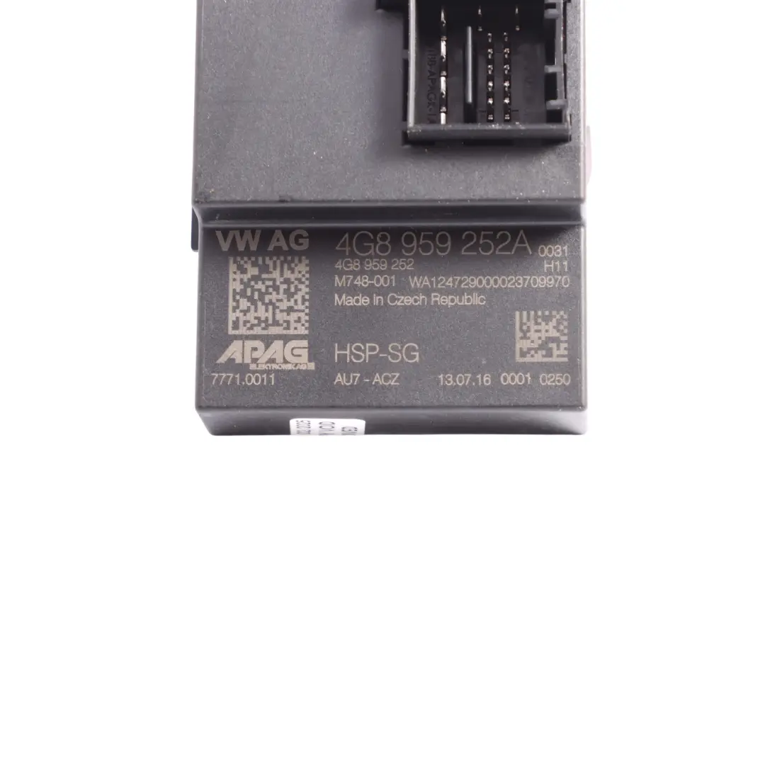 Audi A7 4G8 Sportback Rear Spoiler Adjustment Tailgate Control Unit - SKU 4G8959252A - Part number 4G8959252A