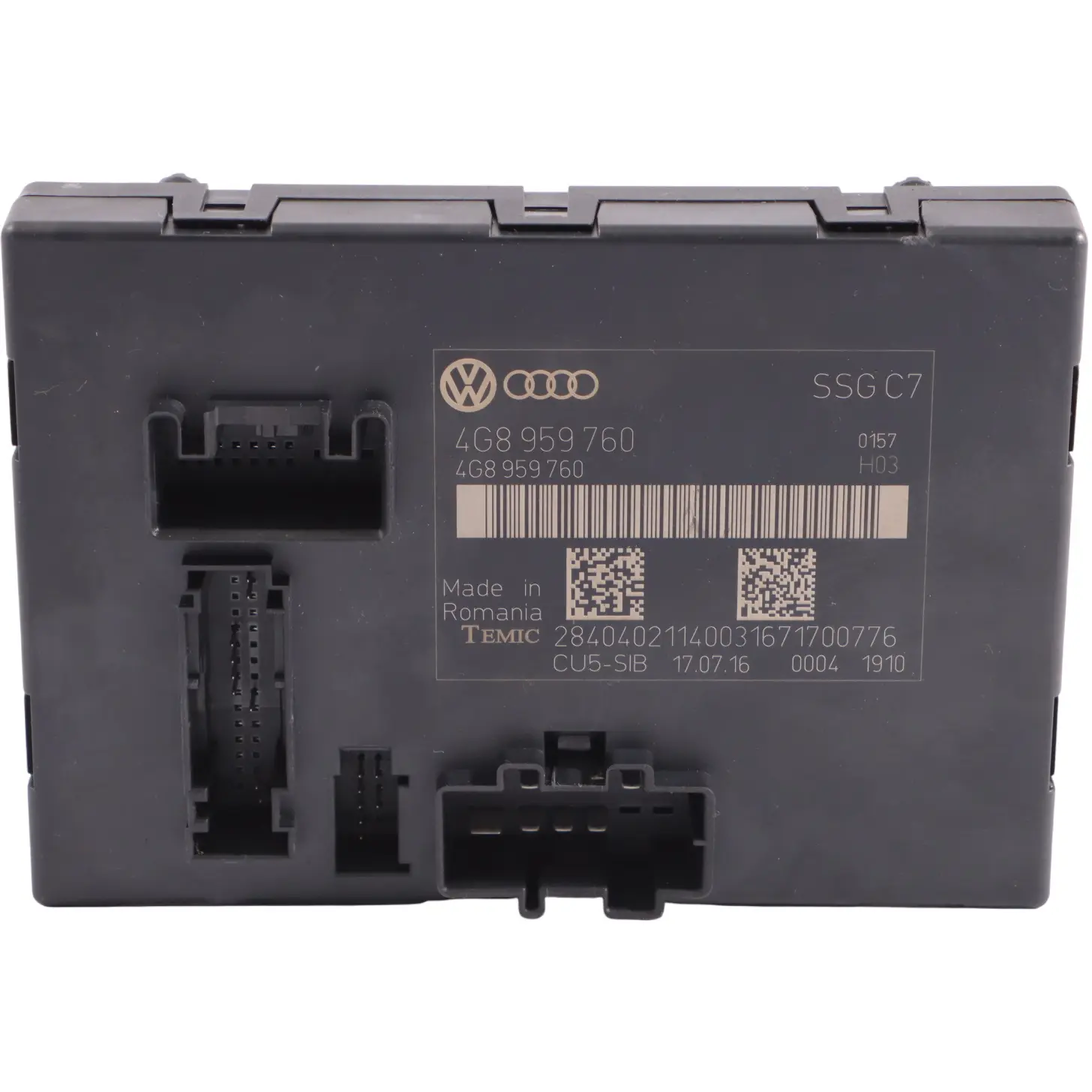 Audi A6 C7 Front Driver Side Seat Control Module Unit 4G8959760