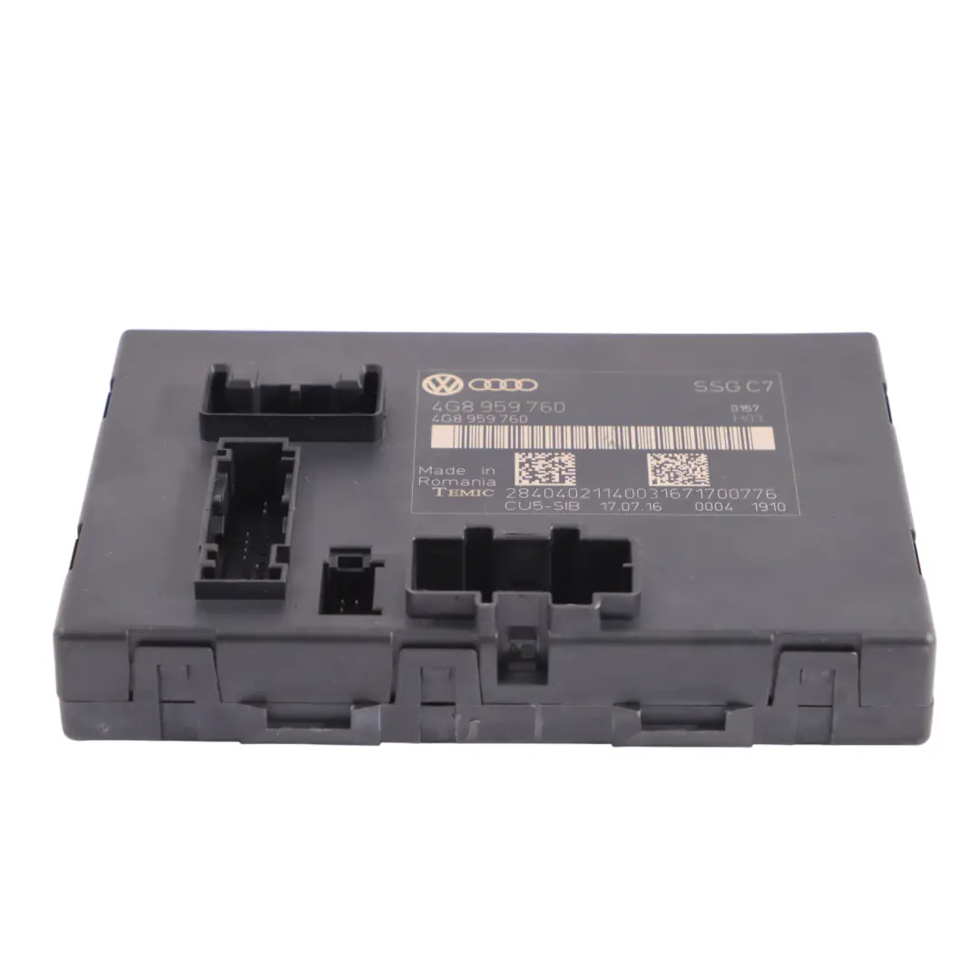 Audi A6 C7 Module De Commande Du Siège Conducteur Avant - SKU 4G8959760 - Numéro de pièce 4G8959760