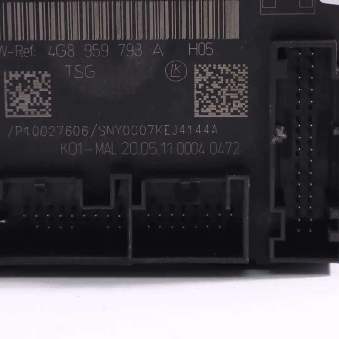 Moduł Sterownik Drzwi Przód Strona Kierowcy do Audi A6 C7 o numerze 4G8959793E Audi A6 C7 Moduł Sterownik Drzwi Przód Strona Kierowcy - SKU 4G8959793E - Numer Części 4G8959793E