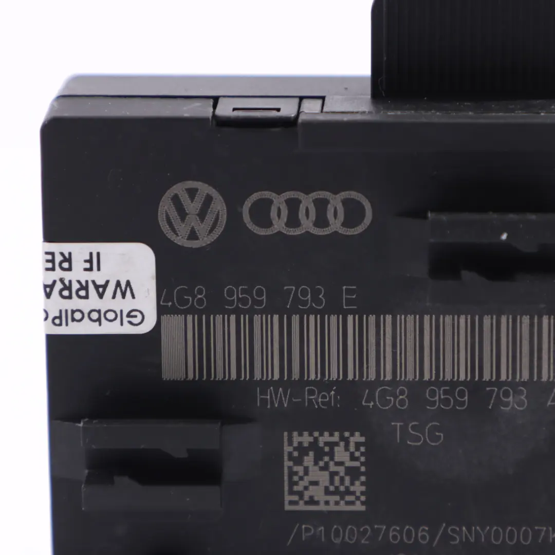 Unidad Módulo Control Puerta Delantera ECU Lado Conductor para Audi A6 C7 con número de pieza 4G8959793E Audi A6 C7 Unidad Módulo Control Puerta Delantera ECU Lado Conductor - SKU 4G8959793E - Número de pieza 4G8959793E