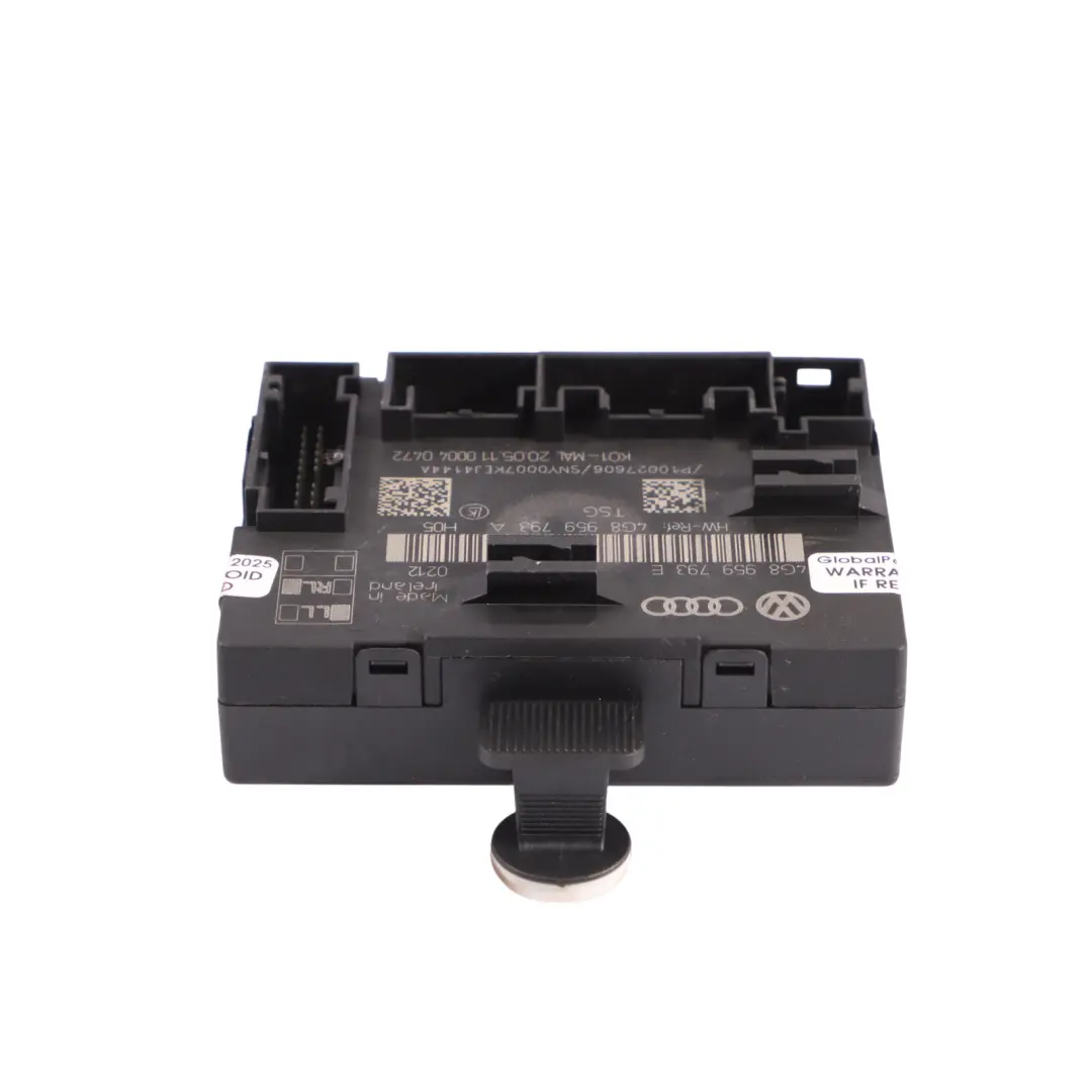 Audi A6 C7 Porta Anteriore Modulo Di Controllo Unità ECU Lato Guida - SKU 4G8959793E - Numero di parte 4G8959793E