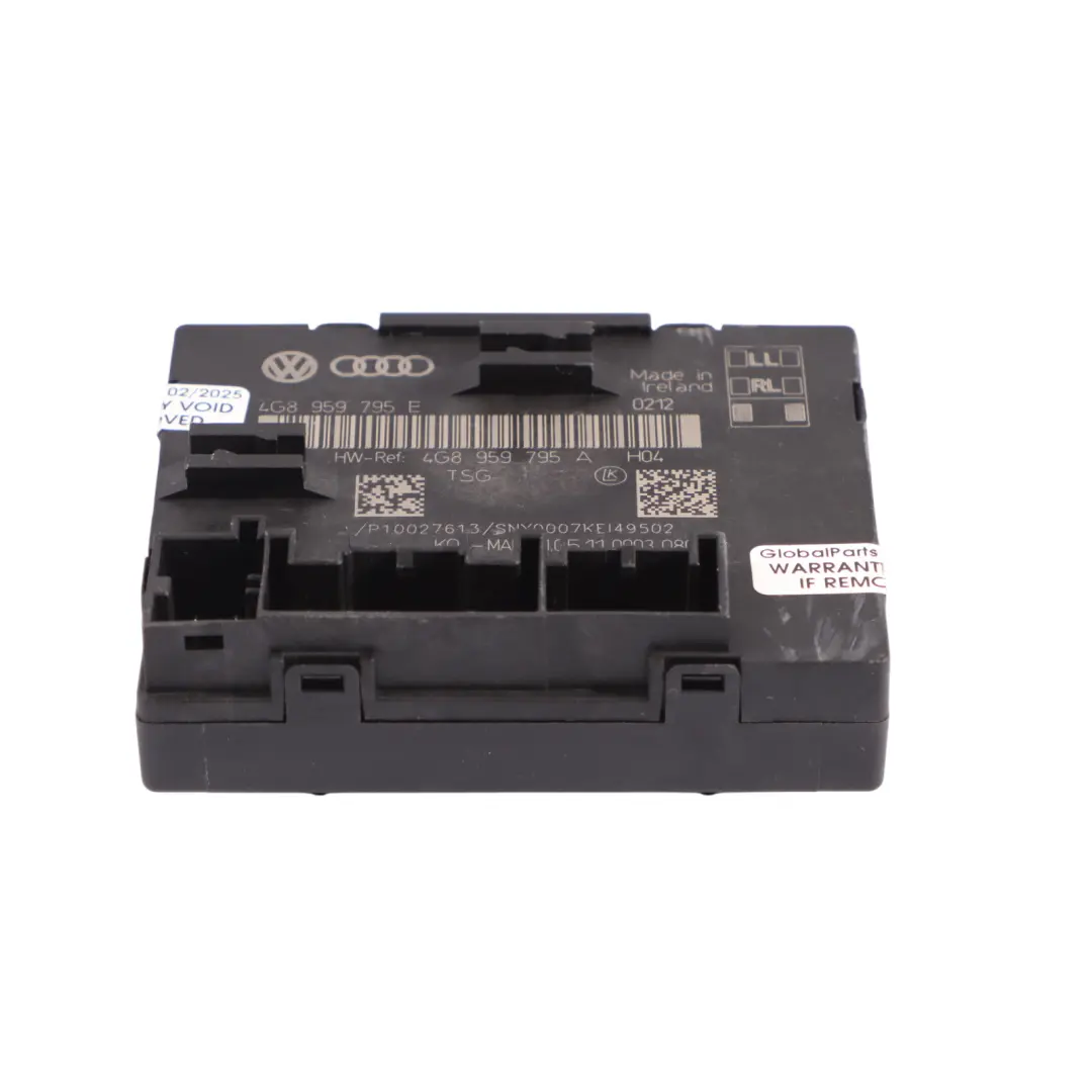 Audi A6 C7 Module De Commande De Porte Arrière ECU Gauche Droite - SKU 4G8959795E - Numéro de pièce 4G8959795E