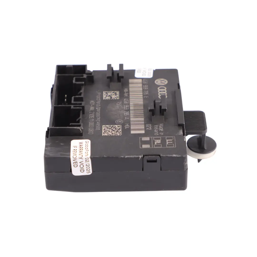 Door Control Module Unit ECU Left para Audi A6 C7 Rear con número de pieza 4G8959795E Audi A6 C7 Rear Door Control Module Unit ECU Left - SKU 4G8959795E - Número de pieza 4G8959795E
