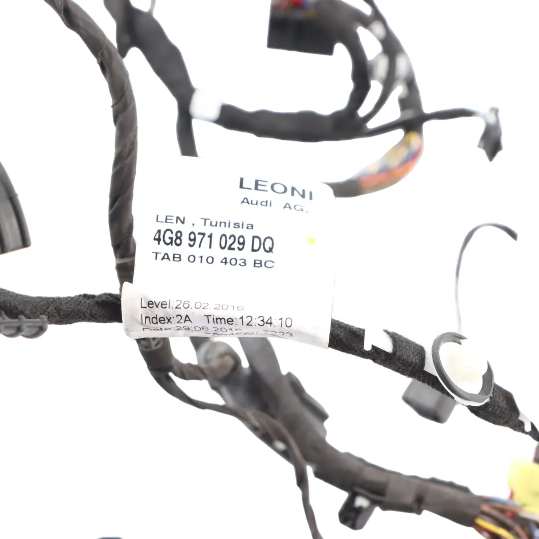 Audi A7 4G8 Cablaggio Porta Anteriore Cavo Lato Guida - SKU 4G8971029DQ - Numero di parte 4G8971029DQ