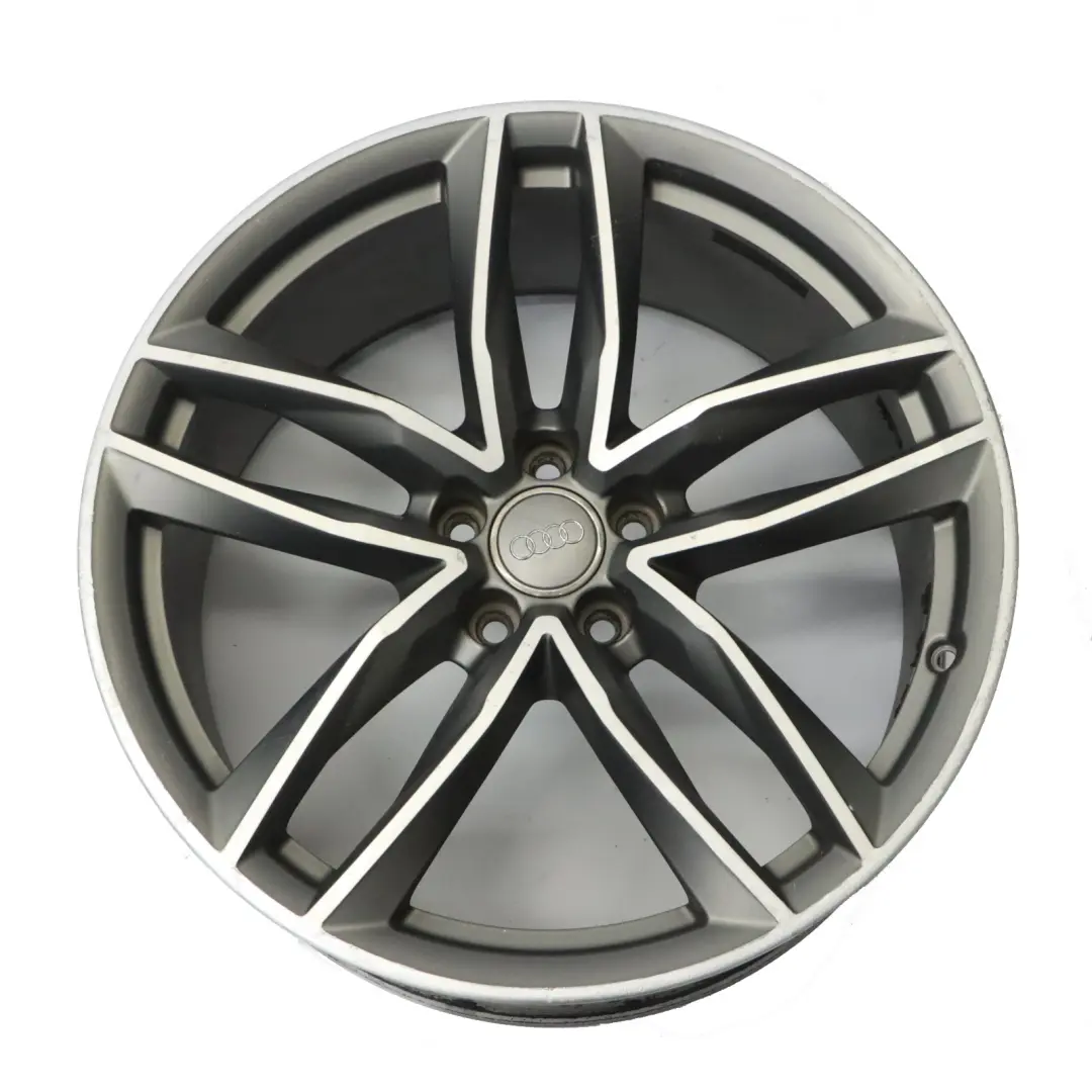 Audi A7 4G A8 4H Jante Alliage Bicolore 20" 9J ET:37 Rayons Étoile - SKU 4H0601025BS-2 - Numéro de pièce 4H0601025BS